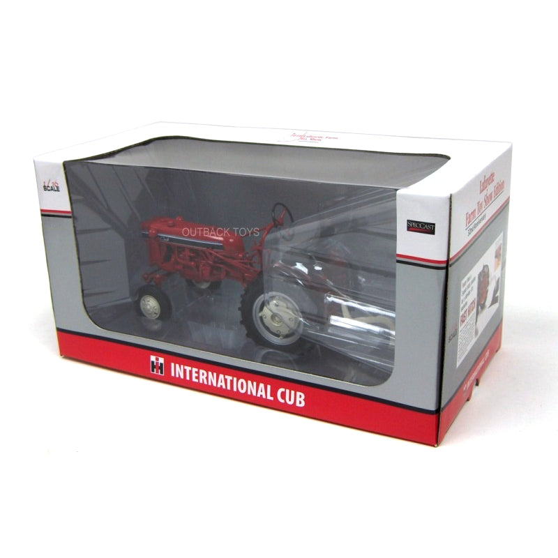 1/16 IH Farmall Cub Tractor with Fast Hitch 1 Bottom Plow, 2010 Lafayette Farm Toy Show