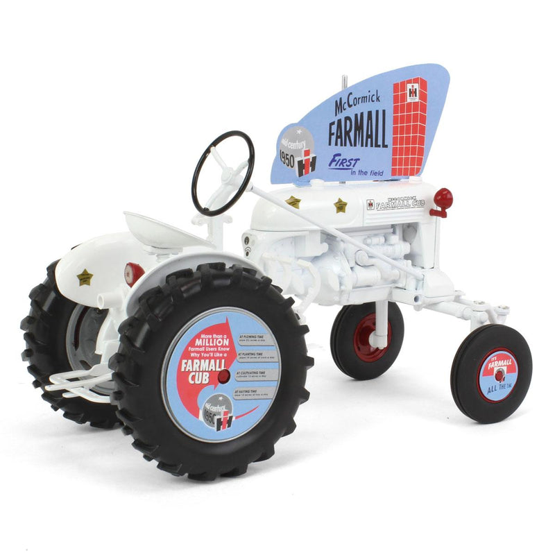 (B&D) 1/16 IH Farmall Cub White Demonstrator Tractor by SpecCast - Damaged Item