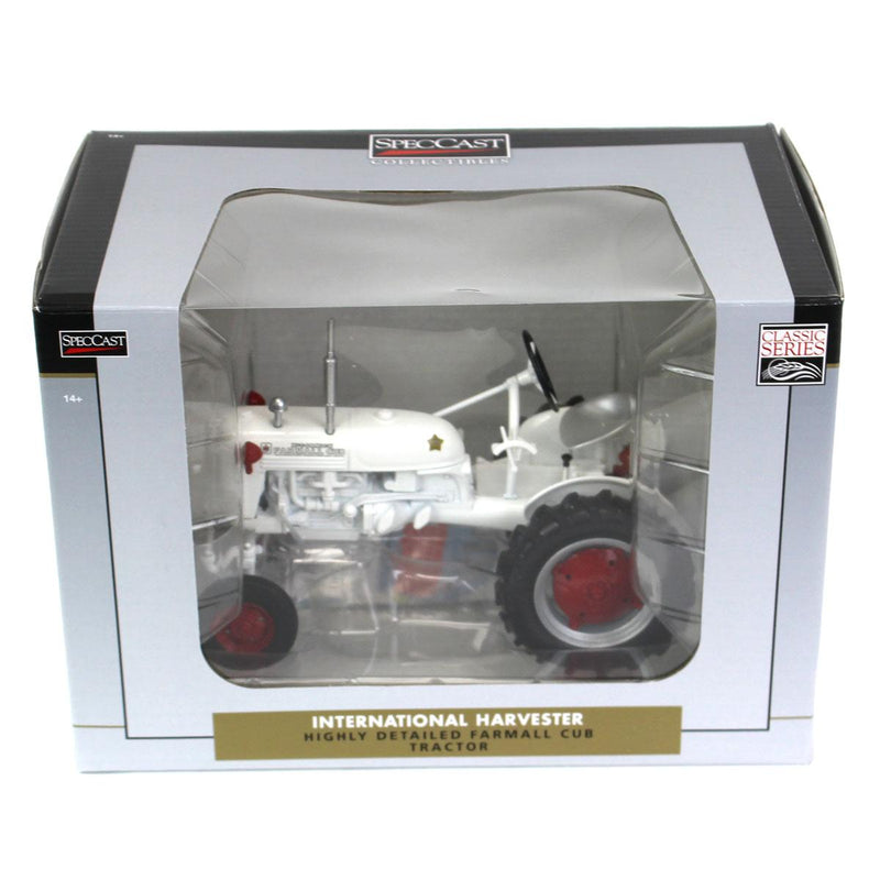 (B&D) 1/16 IH Farmall Cub White Demonstrator Tractor by SpecCast - Damaged Item