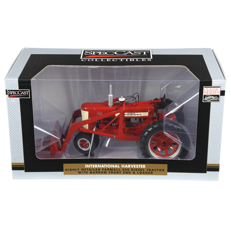 1/16 Farmall 450 Tractor with Narrow Front & Loader by SpecCast
