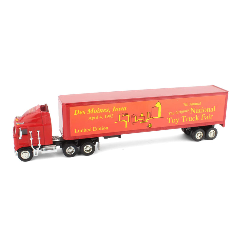 1/64 Kenworth K100E Semi Truck w/ Diecast Trailer, 1993 National Toy Truck Fair by SpecCast