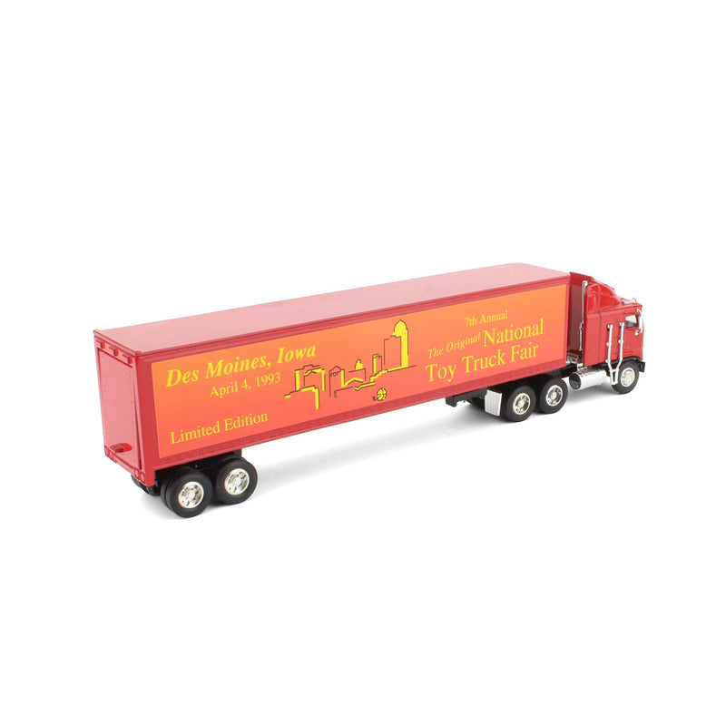 1/64 Kenworth K100E Semi Truck w/ Diecast Trailer, 1993 National Toy Truck Fair by SpecCast
