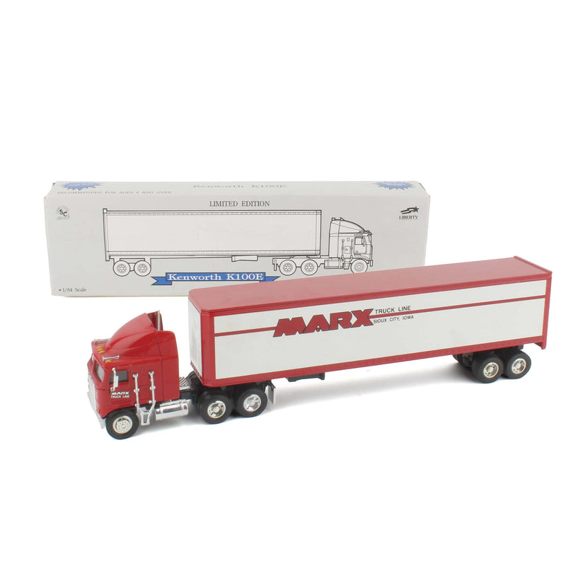 1/64 Kenworth K100E Semi Truck w/ Diecast Trailer, Marx Truck Line Iowa by SpecCast