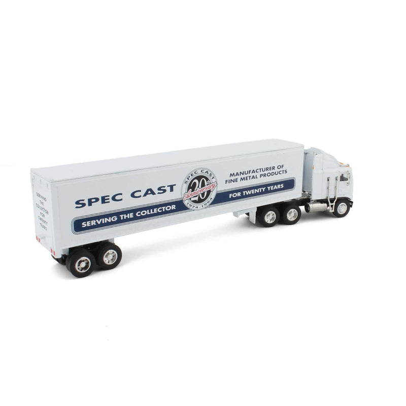 1/64 1/64 Kenworth K100E Semi Truck w/ Diecast Trailer, SpecCast 20th Anniversary