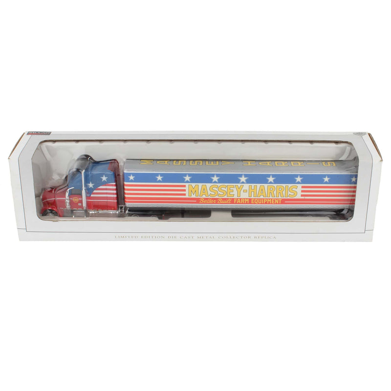 1/64 Massey Harris Freightliner Classic XL Semi by SpecCast, American Flag Deco