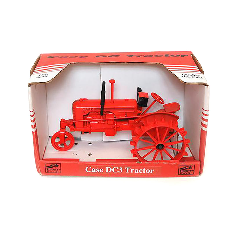 1/16 Case DC3 Tractor with Single Wheel on Steel Wheels