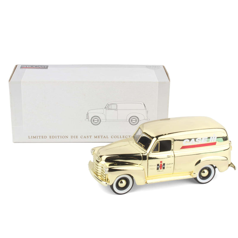1/25 Case IH Gold Plated 1952 Chevrolet 3100 Panel Truck by SpecCast