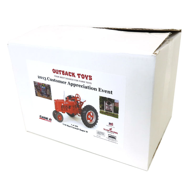 1/16 Red IH Farmall Super H Tractor by Scale Models, 2013 Outback Toys Customer Appreciation Event Limited Edition