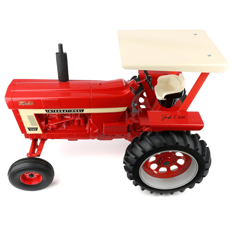 Signed by Joe Ertl ~ 1/8 International 1066 Tractor with Wide Front, Rollbar & Canopy, Made in the USA