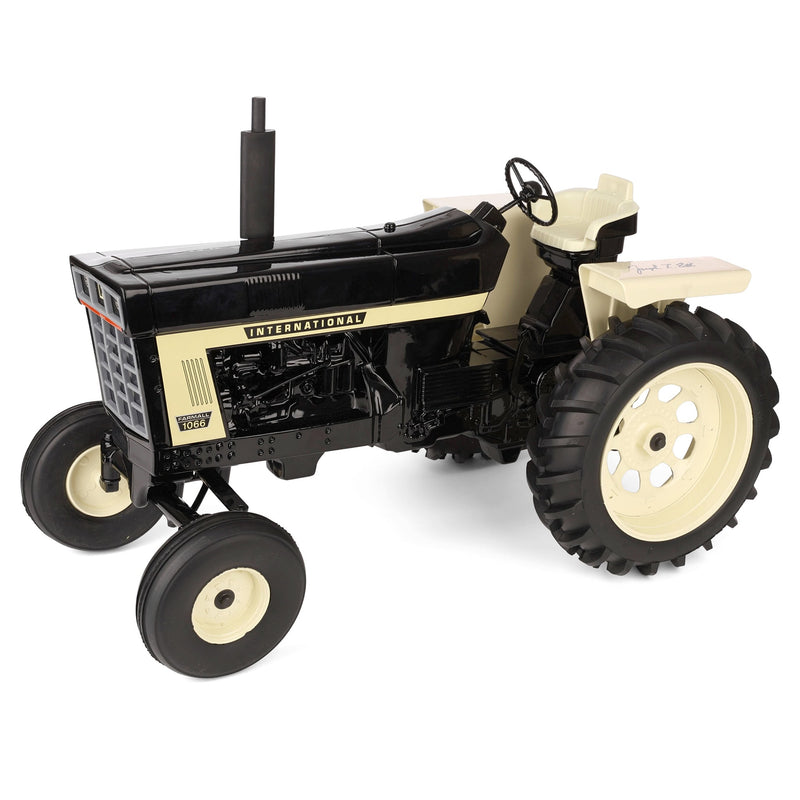 Signed by Joe Ertl ~ 1/8 International 1066 Tractor with Wide Front & Rear Fenders, Black Version, Made in the USA