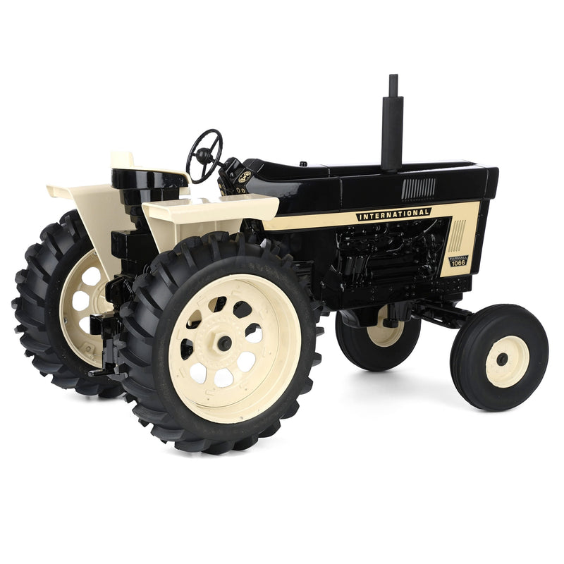 Signed by Joe Ertl ~ 1/8 International 1066 Tractor with Wide Front & Rear Fenders, Black Version, Made in the USA