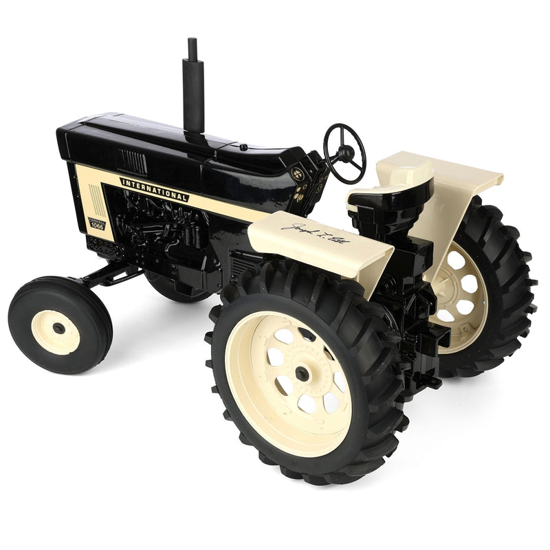 Signed by Joe Ertl ~ 1/8 International 1066 Tractor with Wide Front & Rear Fenders, Black Version, Made in the USA