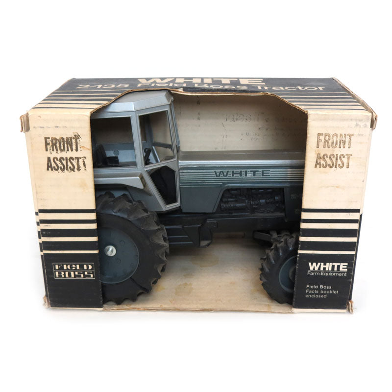 (B&D) 1/16 White 2-135 Field Boss Tractor with Cab and MFD by Scale Models - Damaged Item