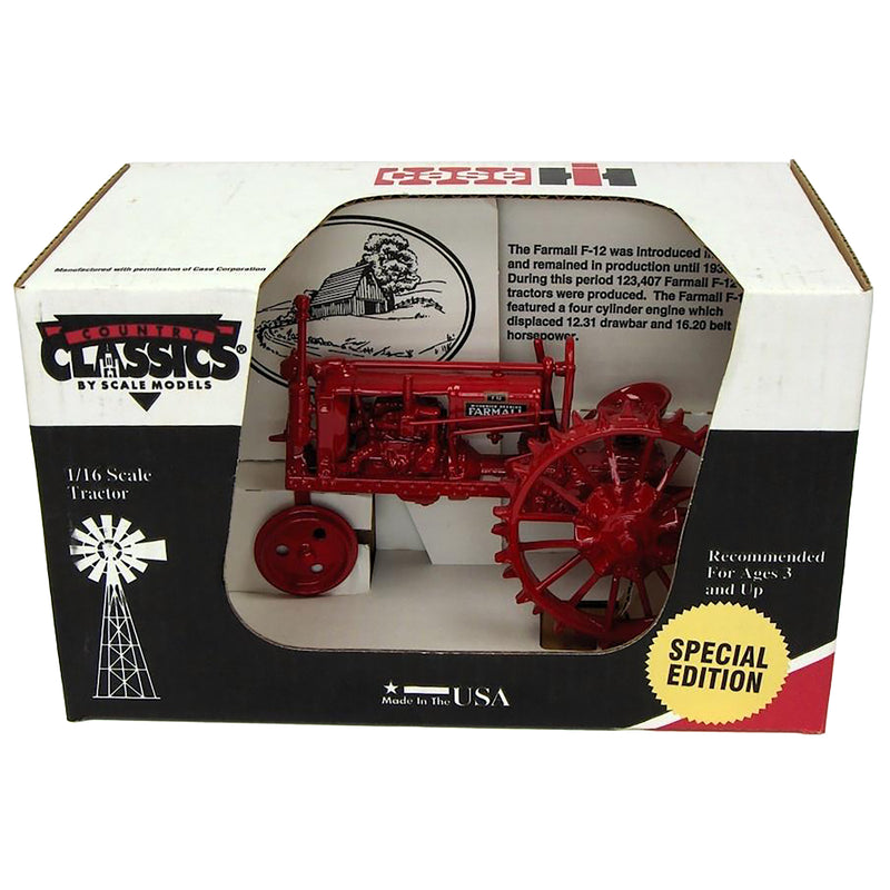1/16 Special Edition McCormick Deering Farmall F-12 Tractor on Steel Wheels by Scale Models
