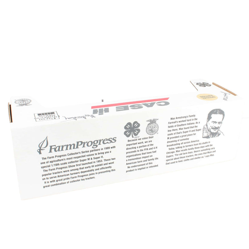 1/16 Max Armstrong IH Super H & M Set, 1999 Farm Progress Show by Scale Models--SIGNED