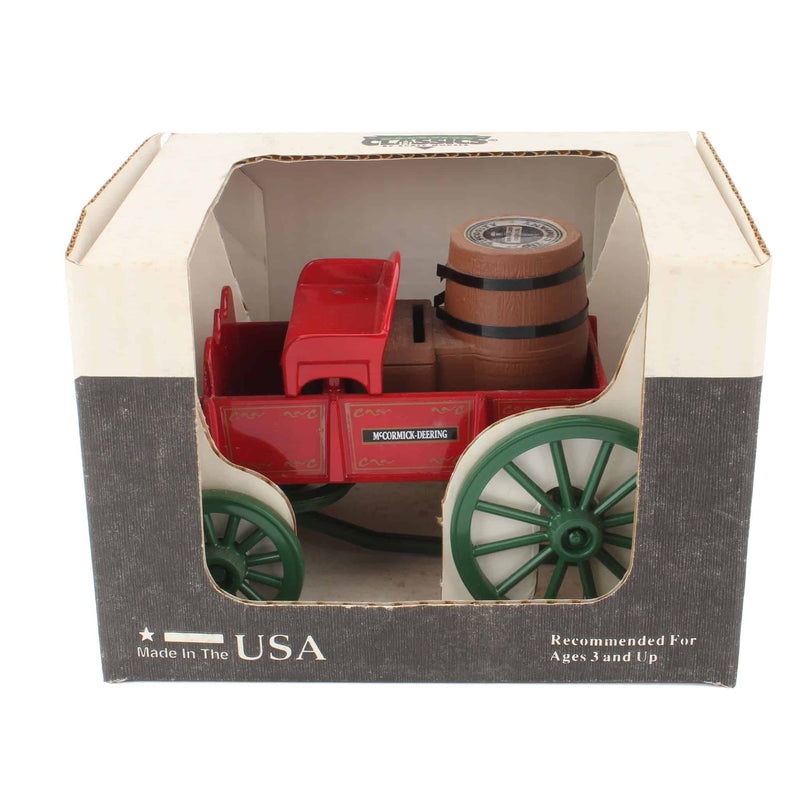 1/24 Red McCormick Deering Buckwagon with Barrel Bank by Scale Models