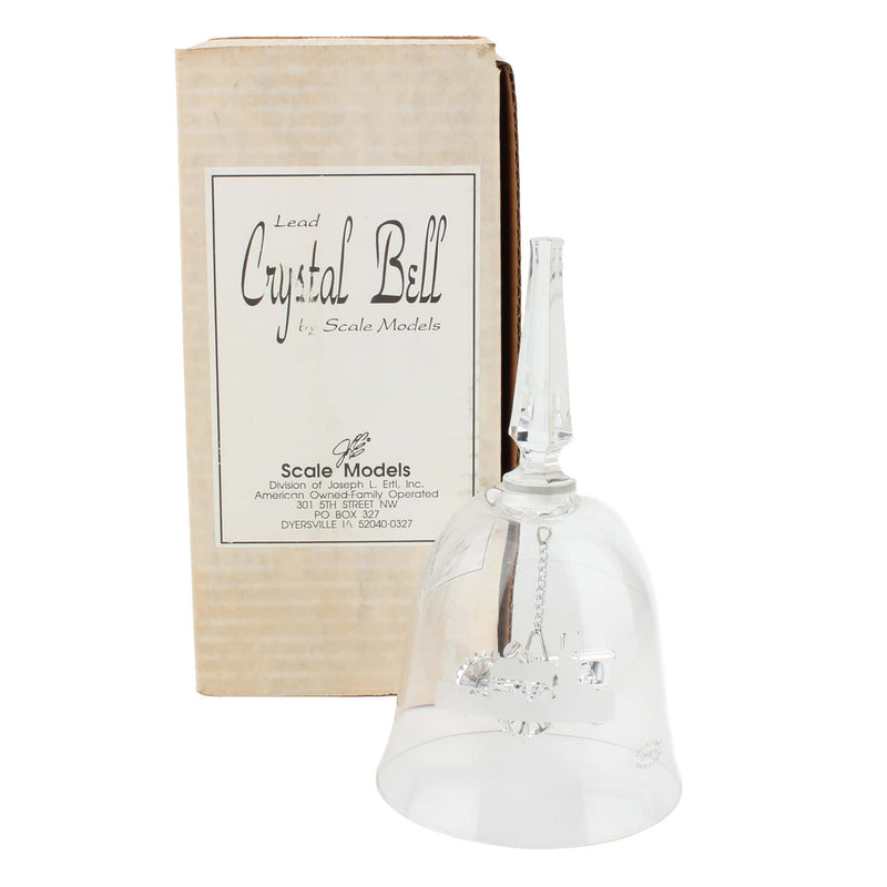 6.5 inch Lead Crystal Bell with a Chrome Tractor Clapper by Scale Models