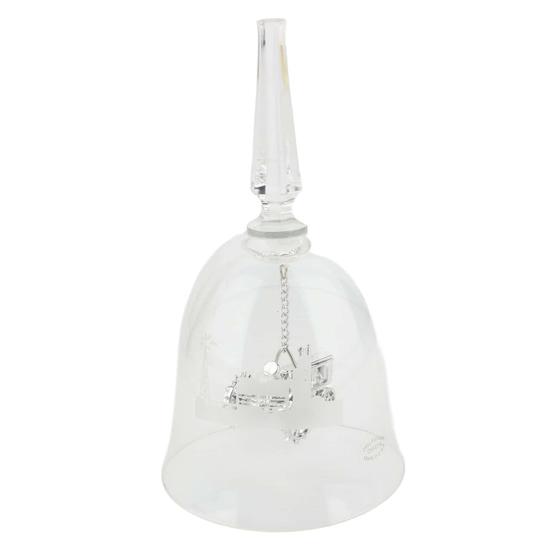 6.5 inch Lead Crystal Bell with a Chrome Tractor Clapper by Scale Models