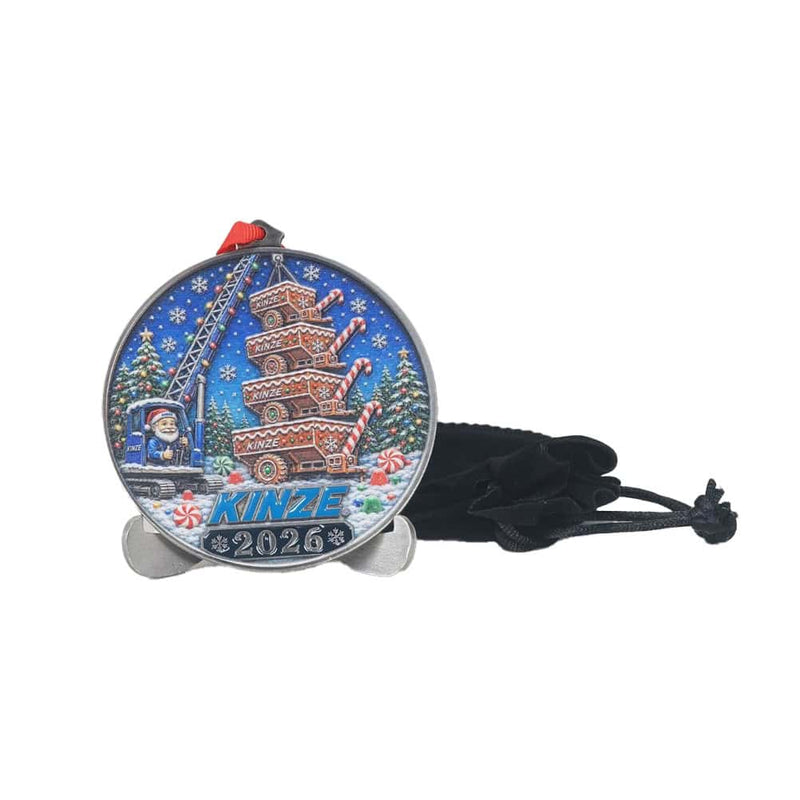 2026 Kinze Pewter Holiday Ornament, by SpecCast